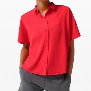 LULULEMON FULL DAY AHEAD SHORT SLEEVE CORAL